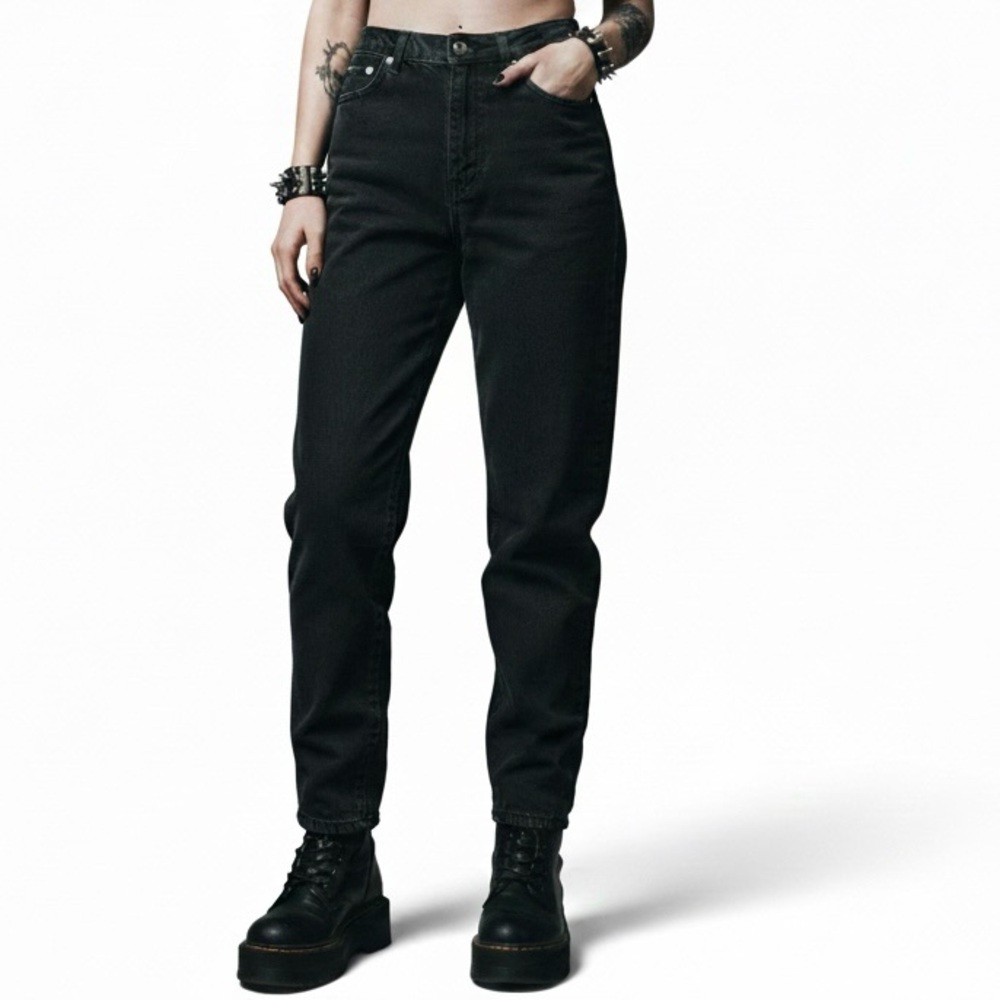 Minga London Black High-Waisted 28” Jeans Size 4